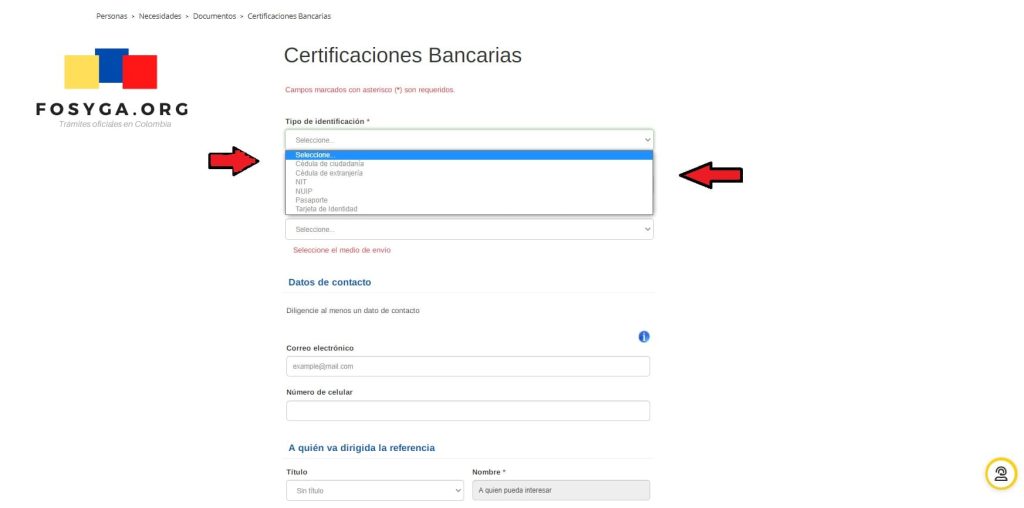 Certificado bancario Bancolombia paso 2